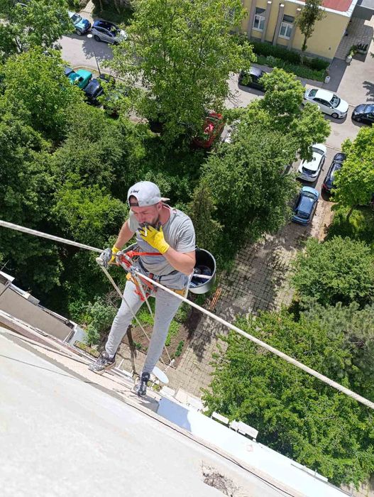 Топлоизолация софия от скеле алпинисти изолация по алпийски способ