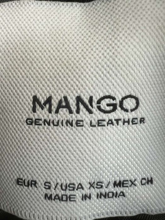 Яке от естествена кожа Mango premium S размер,