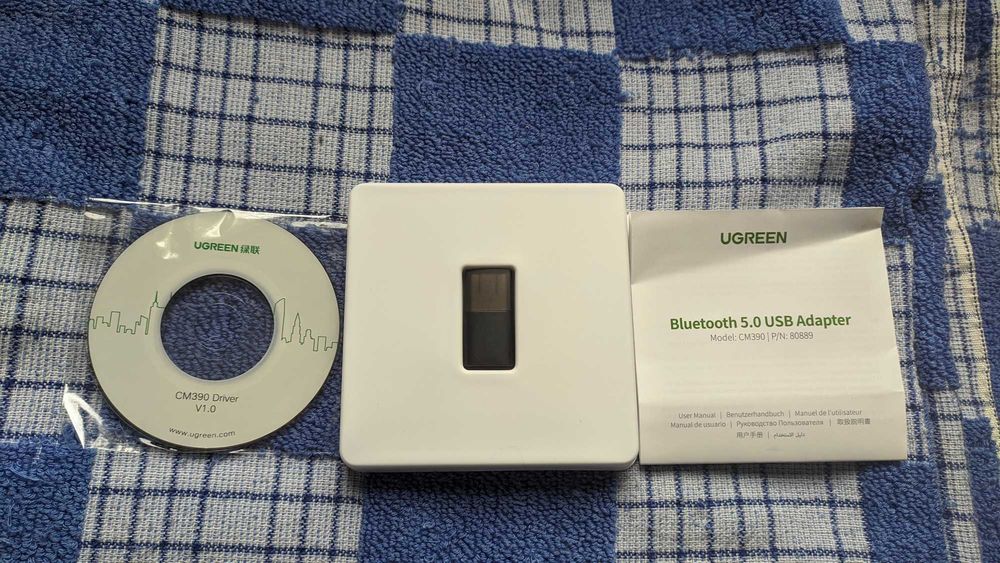 Bluetooth-адаптер UGREEN для ПК USB-приемник Bluetooth 5.0 Компьютер
