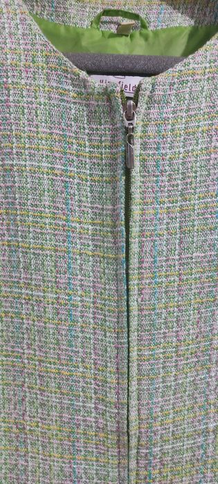 Дамско сако, меланж в резида