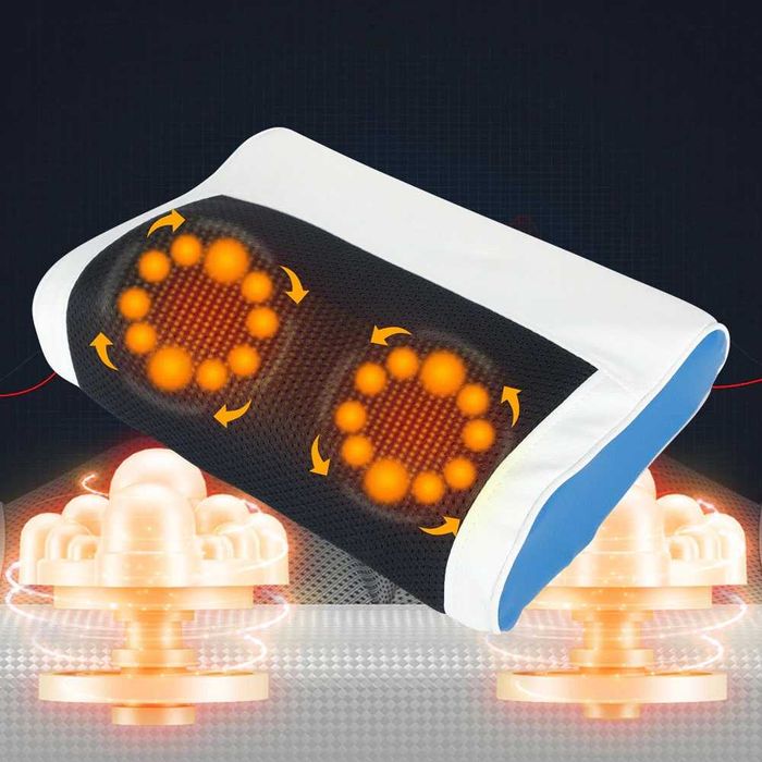 Универсальная подушка-массажер шиатсу 3 режимный