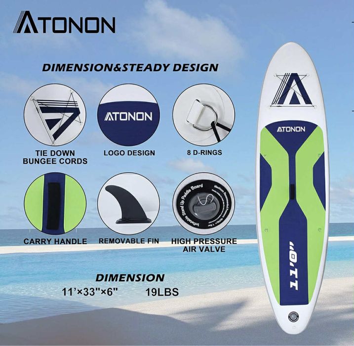 НОВ SUP Paddle Board / Падъл борд КОМЛЕКТ Runwave Atonon