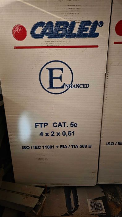 Cablu FTP CAT 5e cupru masiv (3 cutii)