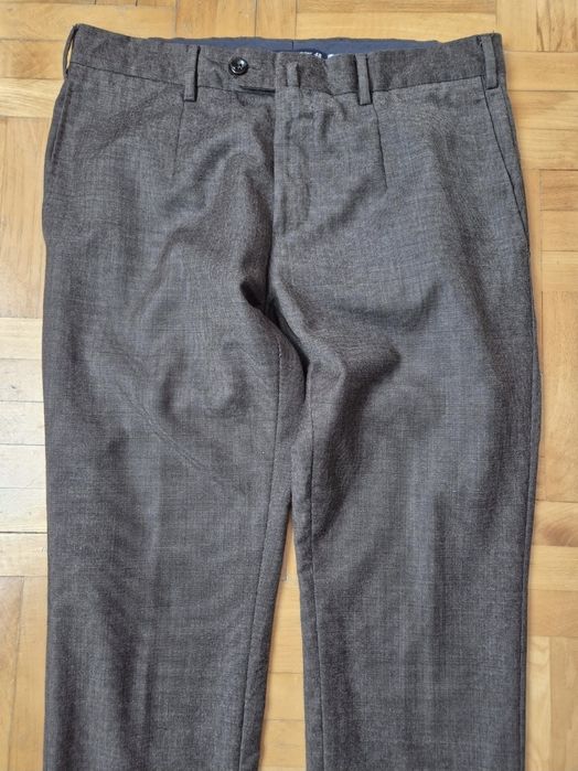 Pantaloni Caliban, Lână Angelico Super 100's, Made Italy, Bărbați 48