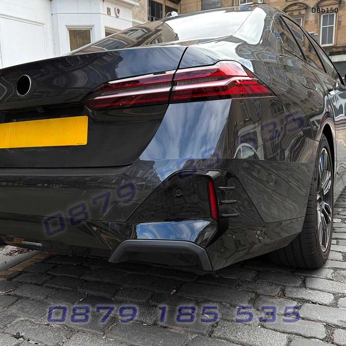 Задни странични сплитери за BMW 5 G60 M Sport 2024+, черен гланц – DBb150 тунинг задна броня бмв г60
