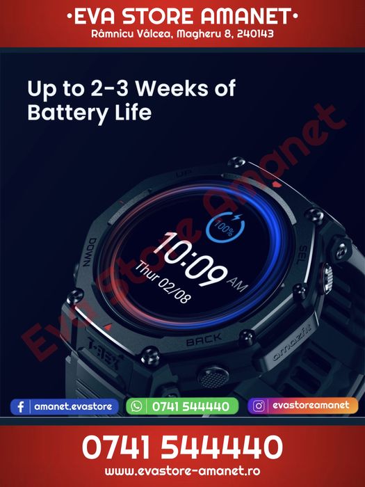 Smartwatch Amazfit T-REX 3 Pro 48mm Tactical Black