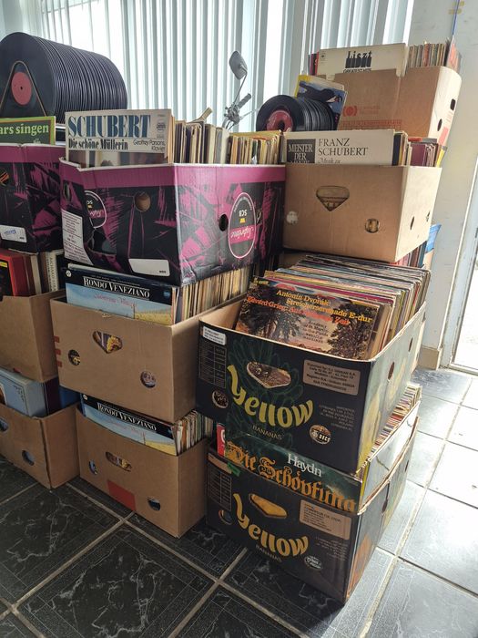 Vand Lot 500lp Discuri Vinil colectie  muzica clasica mixtă straina pentru pick Up