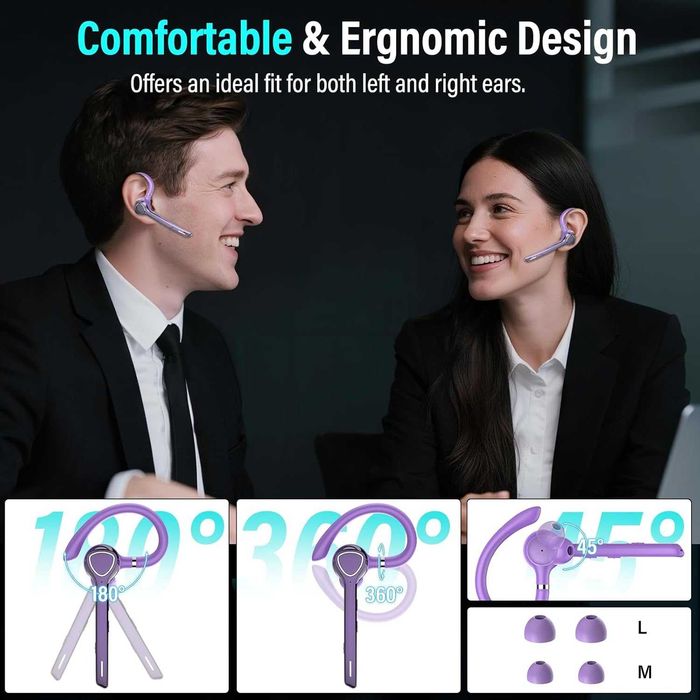 Bluetooth слушалки, безжични Bluetooth 5.3 слушалки, LED дисплей, 118 часа безжични слушалки