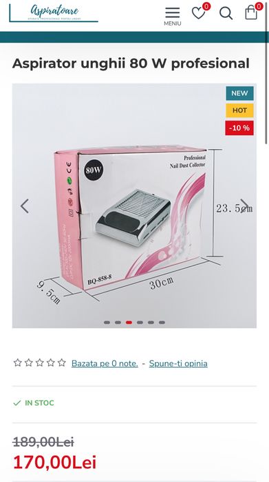 Birou+aspirator praf unghi+2 lampi