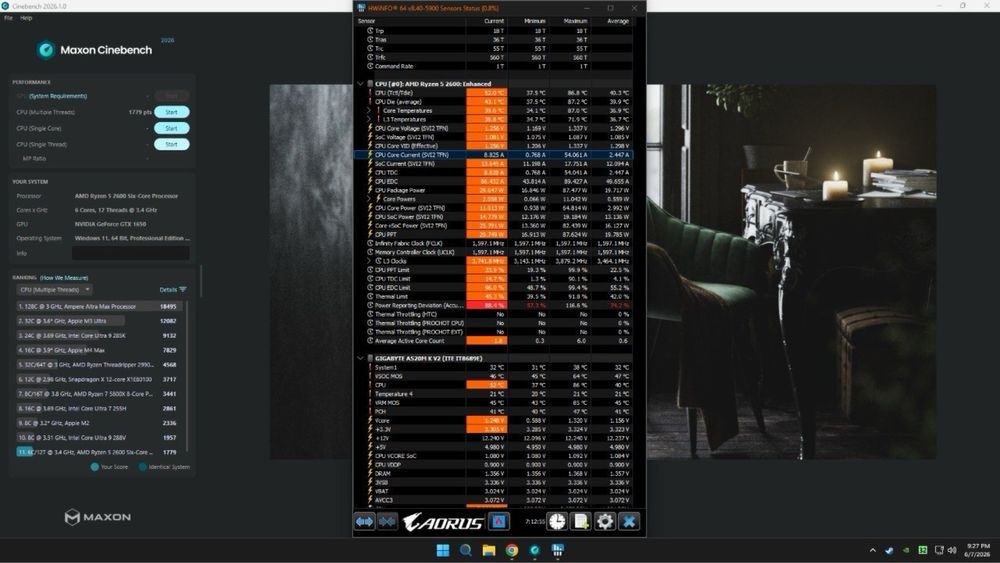 Calculator / Sistem PC Gaming - R5 2600, 1650 4GB, 16GB 3200, 256GB SSD