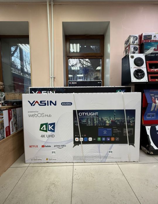 Спец цена!!! Smart телевизоры Yasin LED UltraHD 4K