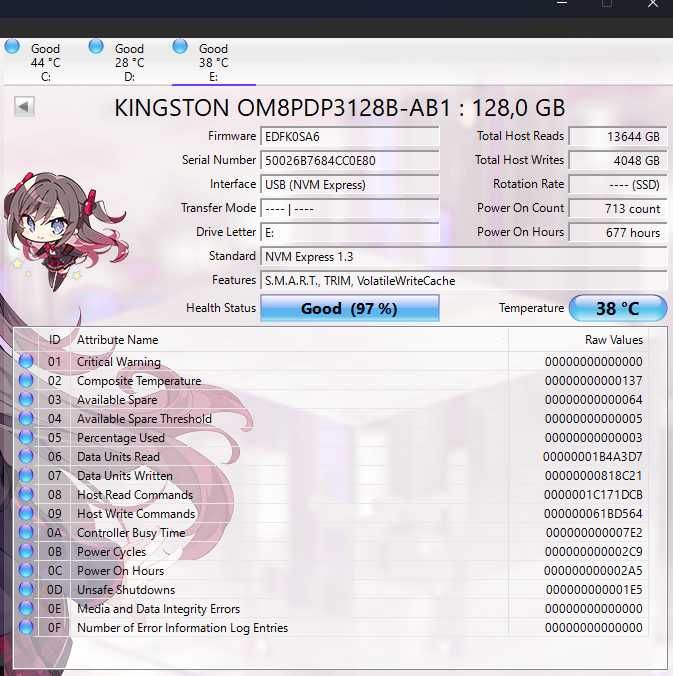 ssd m2 nvme kingston 128gb