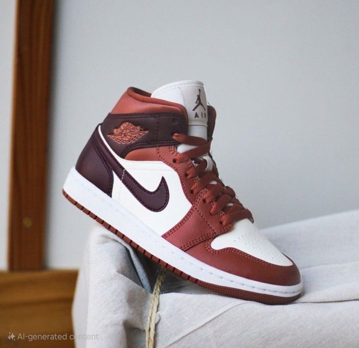 Jordan 1 mid dusty peach 44 originali