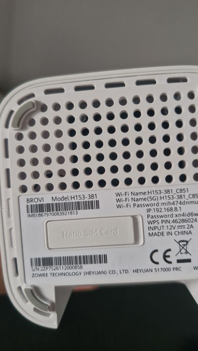 Router 5G sim Flybox