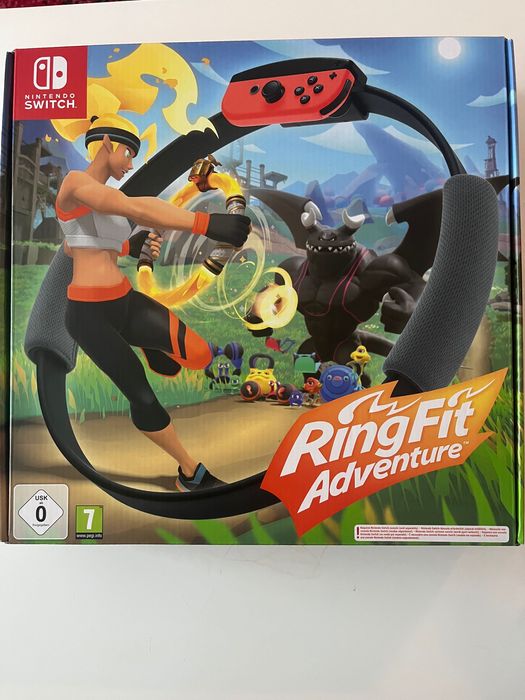 Dock Nintendo Switch pt conectare la TV, joc Ring Fit Adventure si incarcator