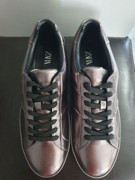 Adidasi barbati Zara din piele metal noi 44