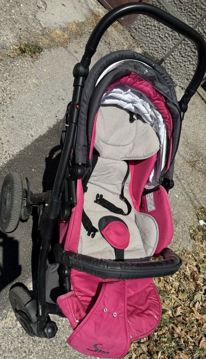 Бебешка количка с кош за новородено, летен кош и кошница за кола Zippy