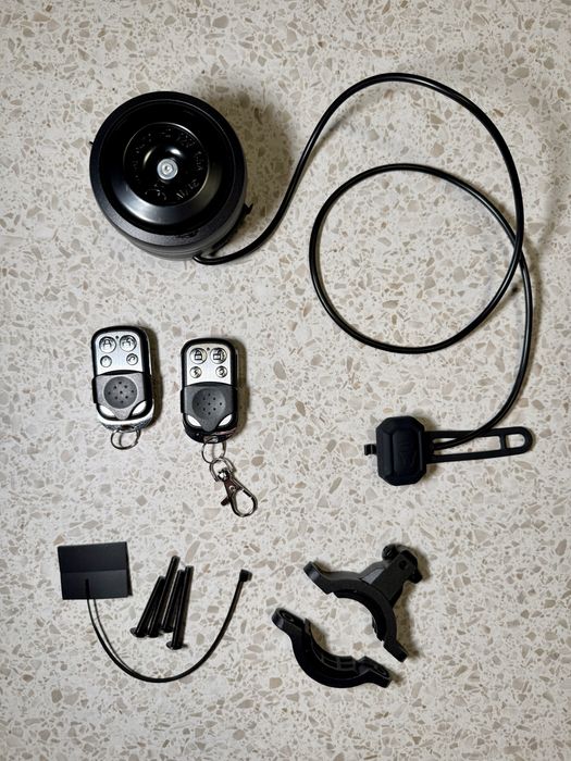 Alarma si claxon cu telecomanda pentru bicicleta sau trotineta electrica