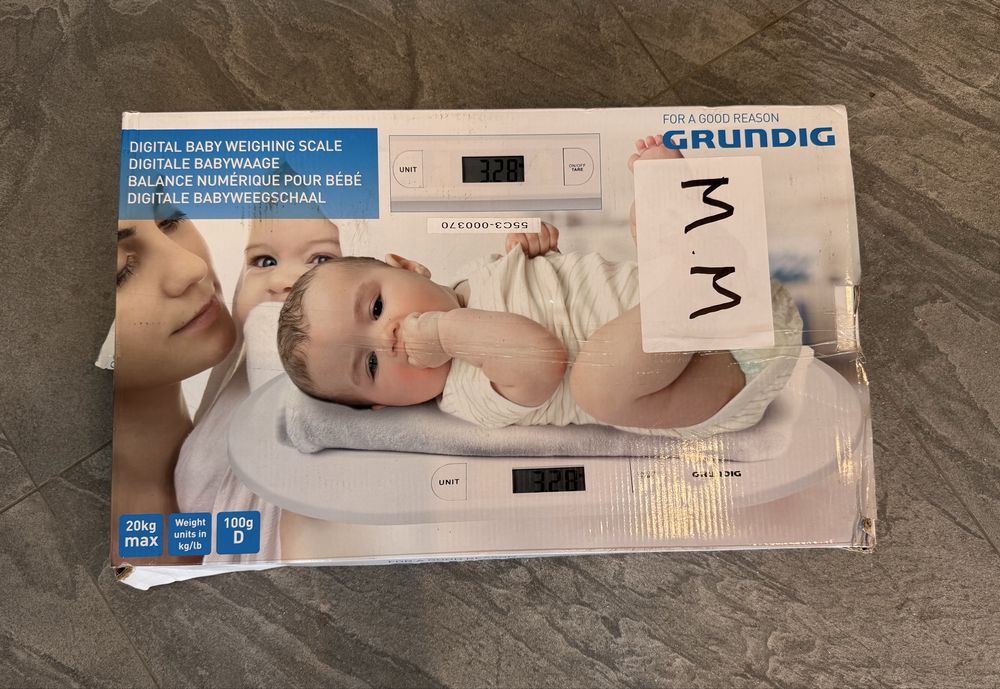 Grundig Cântar Electronic pentru Bebeluși 20 kg | Digital | Nou