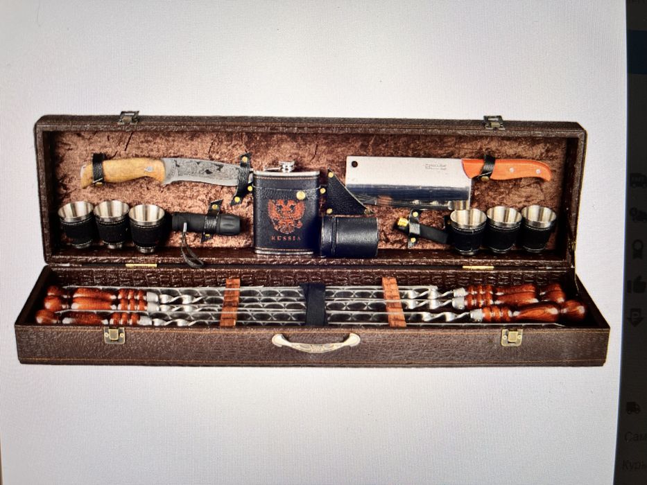 Набор шампуров подарочный