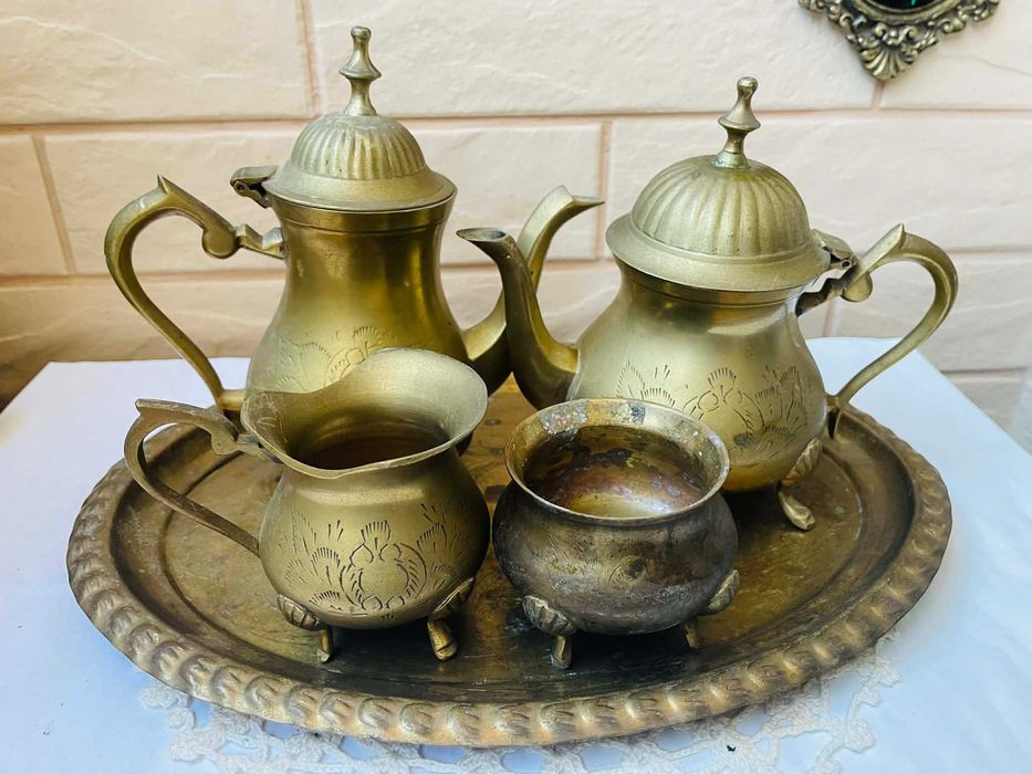 Красив месингов комплект от Англия