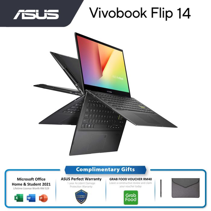Asus VivoBook S14 FLIP / i5-1355U / DDR4 8ГБ / SSD 512ГБ