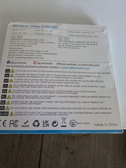 Vând wireless video extender 1080p 60 hz
