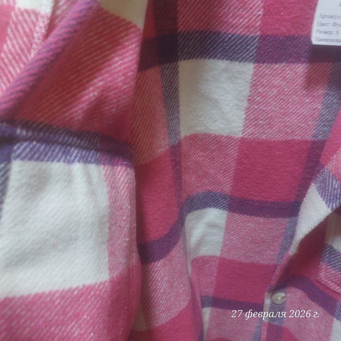 Теплая женская рубашка