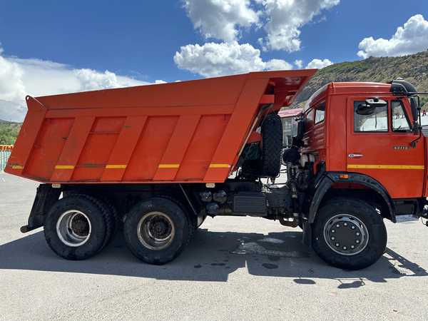 Раскраска КАМАЗ 65115 самосвал