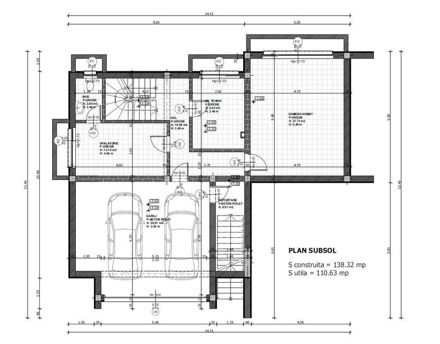 Teren 861 mp cu C.U. valabil, proiect casa si avize  in lucru -Feleacu