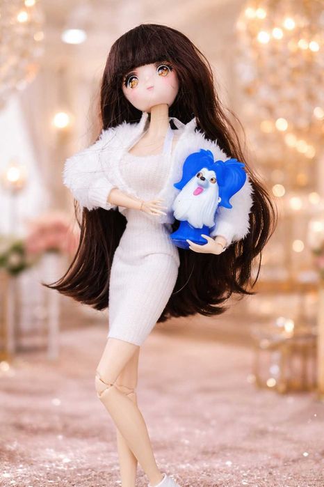 Промо 25евро!Уникална BJD Аниме кукла, вис. 32 см