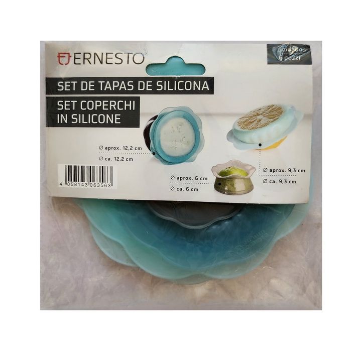 Set 6 Capace Silicon, Alimentare, Inodor, Adaptabil - SIGILAT