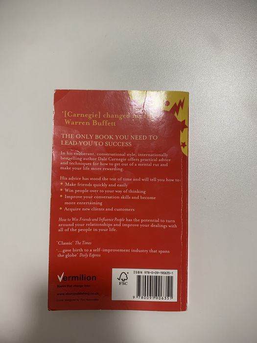 Книга How to win friends and influence people.