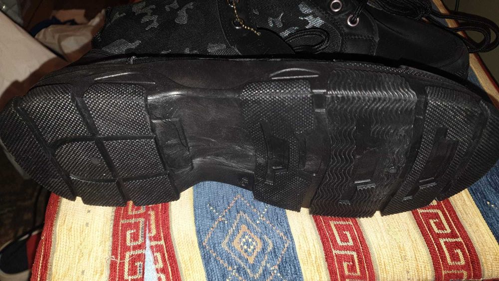 Ghete trendy robuste camuflaj pentru bărbați cu șireturi confortabili