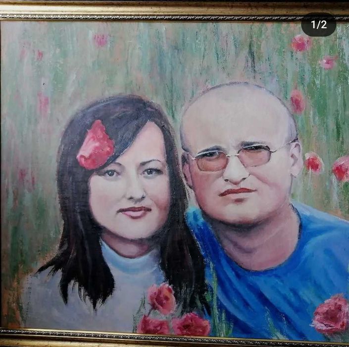 Портретна живопис по поръчка - рисуване по снимка. Свой стил.