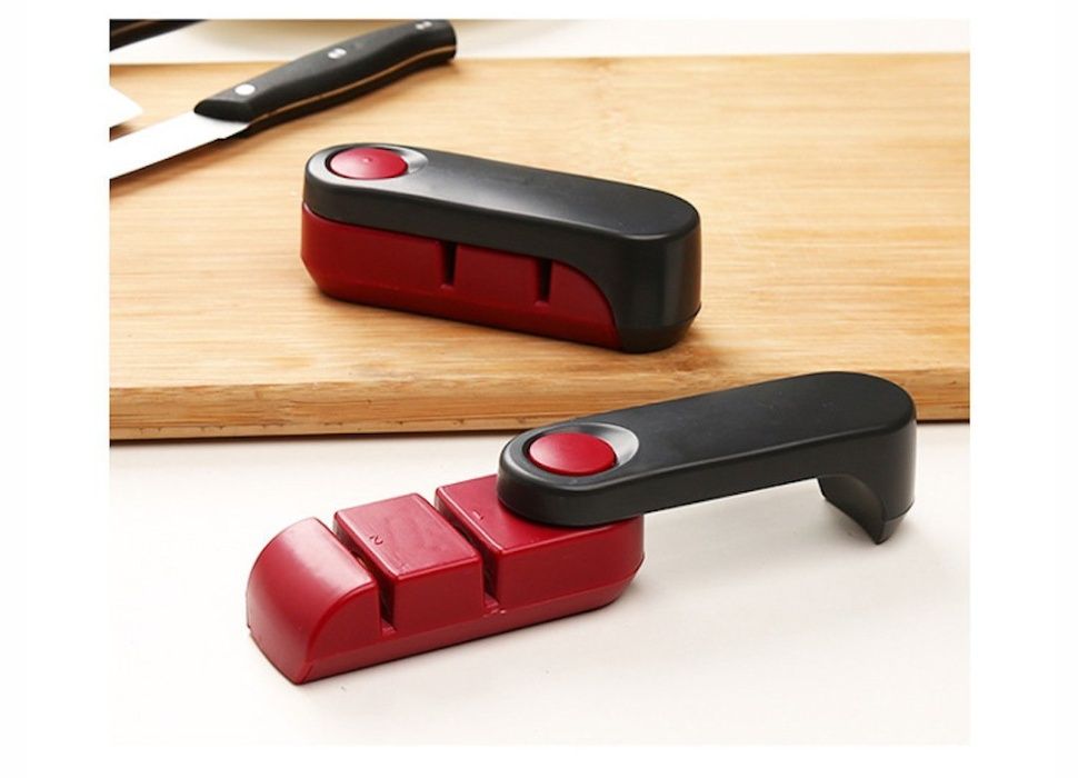 Удобно сгъваемо точило за двустранно точене на ножове