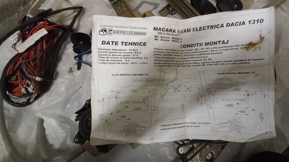 Macarale electrice Dacia 1310 1410 1320 1325 Sport