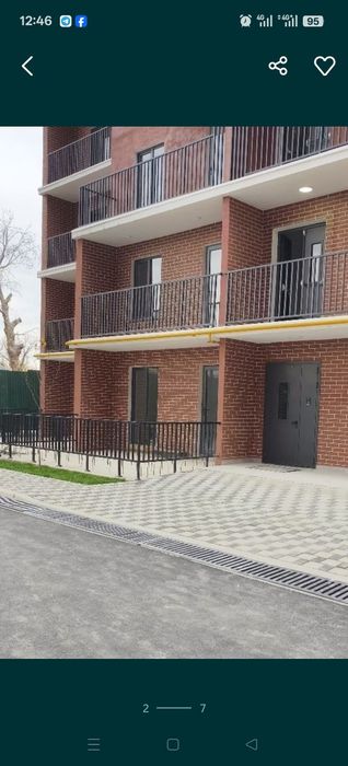 1-к квартира 1-й этаж нежилое + 15 м2 веранда бизнеса.ЖК Ассалом Сохил