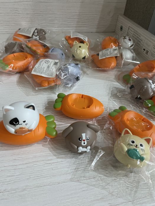 Инерционные машинки с животными 15 шт