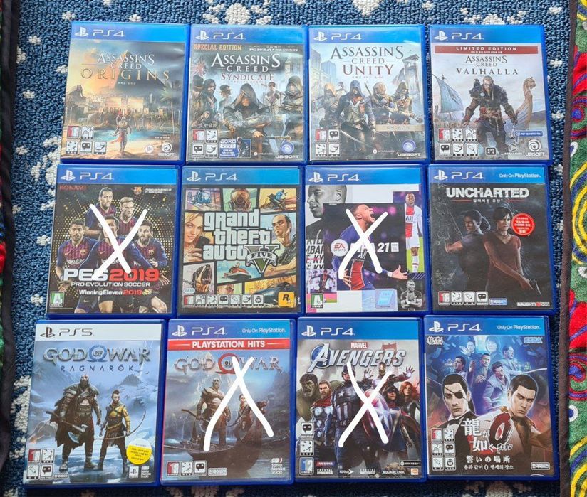 Play station 345  ga uyin yozamin disklar ham mavjud juda arzon narxda