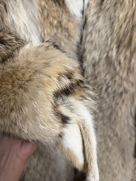 Blană naturală de lup siberian, vintage