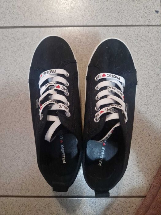 Кецове Pull&Bear Sneakers Canvas Trainers