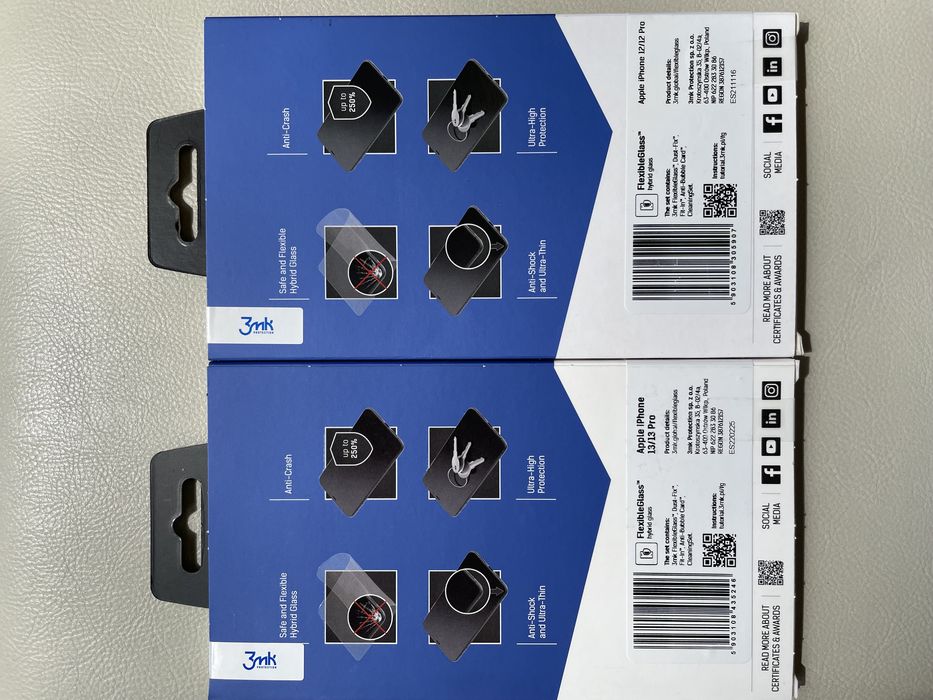 Удароустойчив Протектор 3MK FlexiGlass,iPhone 12/12Pro /13/13 Pro