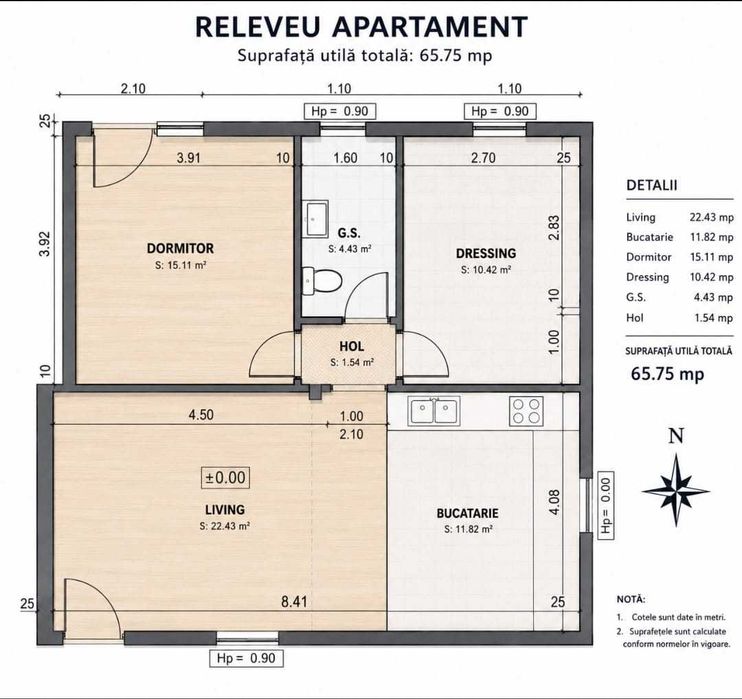 Apartament 2 camere parter cu curte proprie
