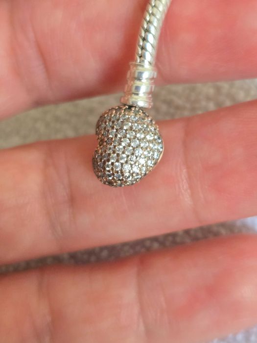 Brățară Pandora Inimă cu Pavé  17 cm