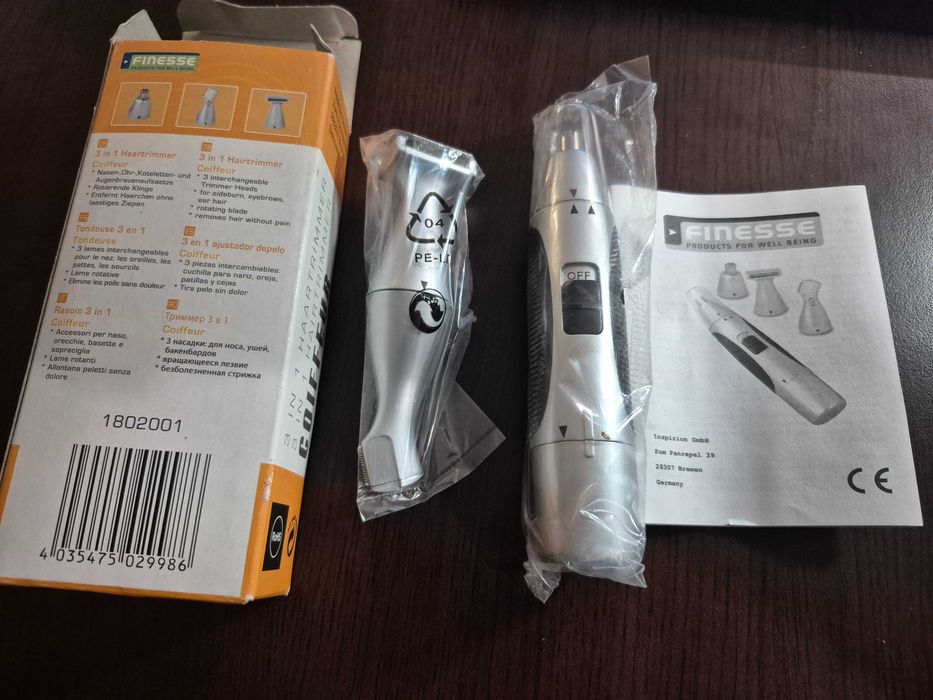 Trimmer pentru parul din nas si urechi Finesse-5 lei transportul