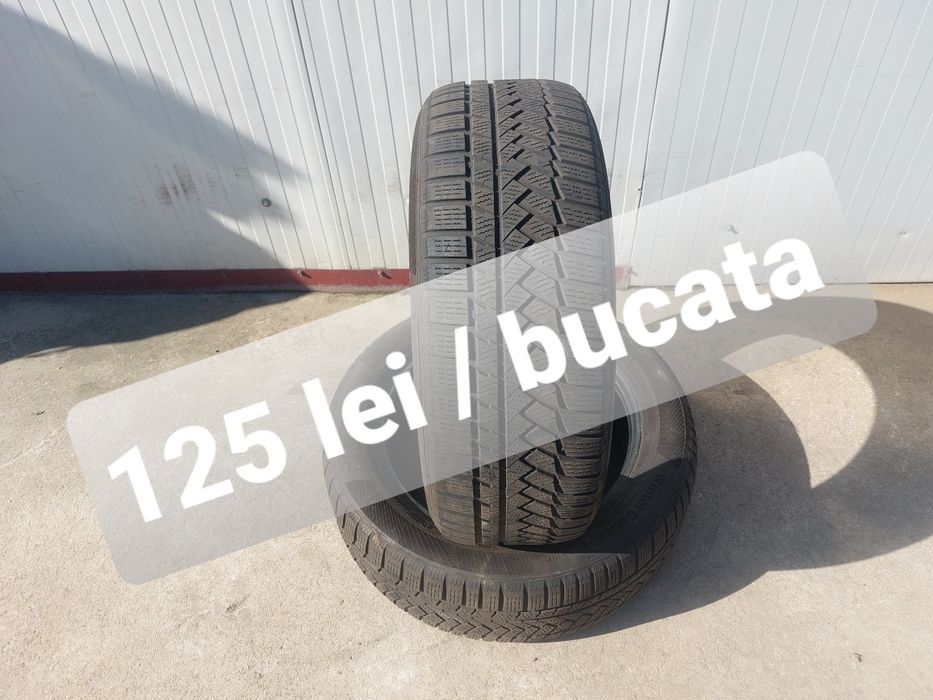 125 lei bucata! Doua anvelope M+S/IARNA 215 55 17 Continental