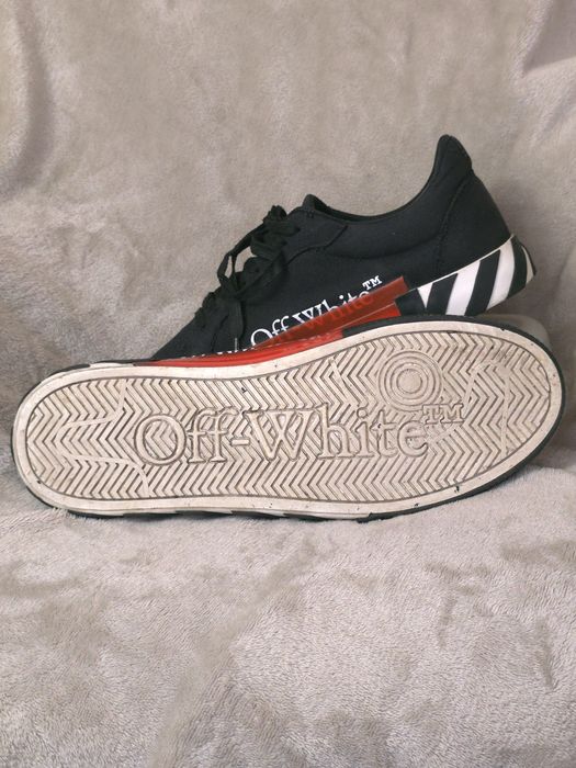 Оригинални Off-White Low Vulcanized Nero Canvas Обувки