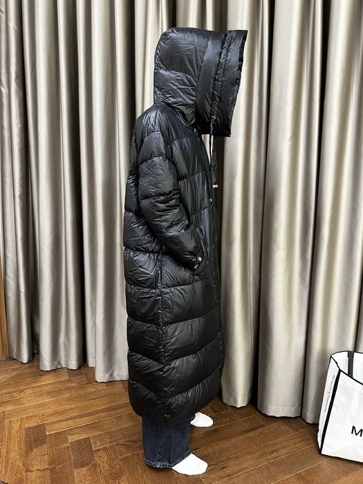 Max Mara The Cube длинный чёрный пуховик ≈ M