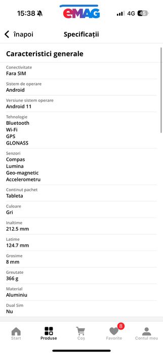 Tableta Samsung Galaxy A7 lite